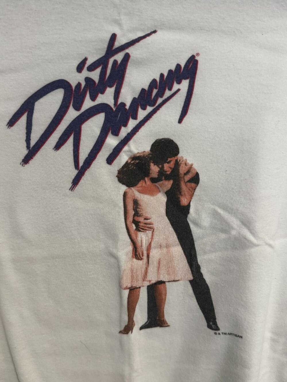 Vintage Dirty Dancing Cropped Baby Tee Size XL